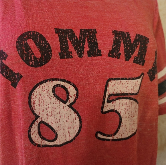 Tommy Hilfiger Varsity Style Top! Well Worn! - Picture 11 of 15